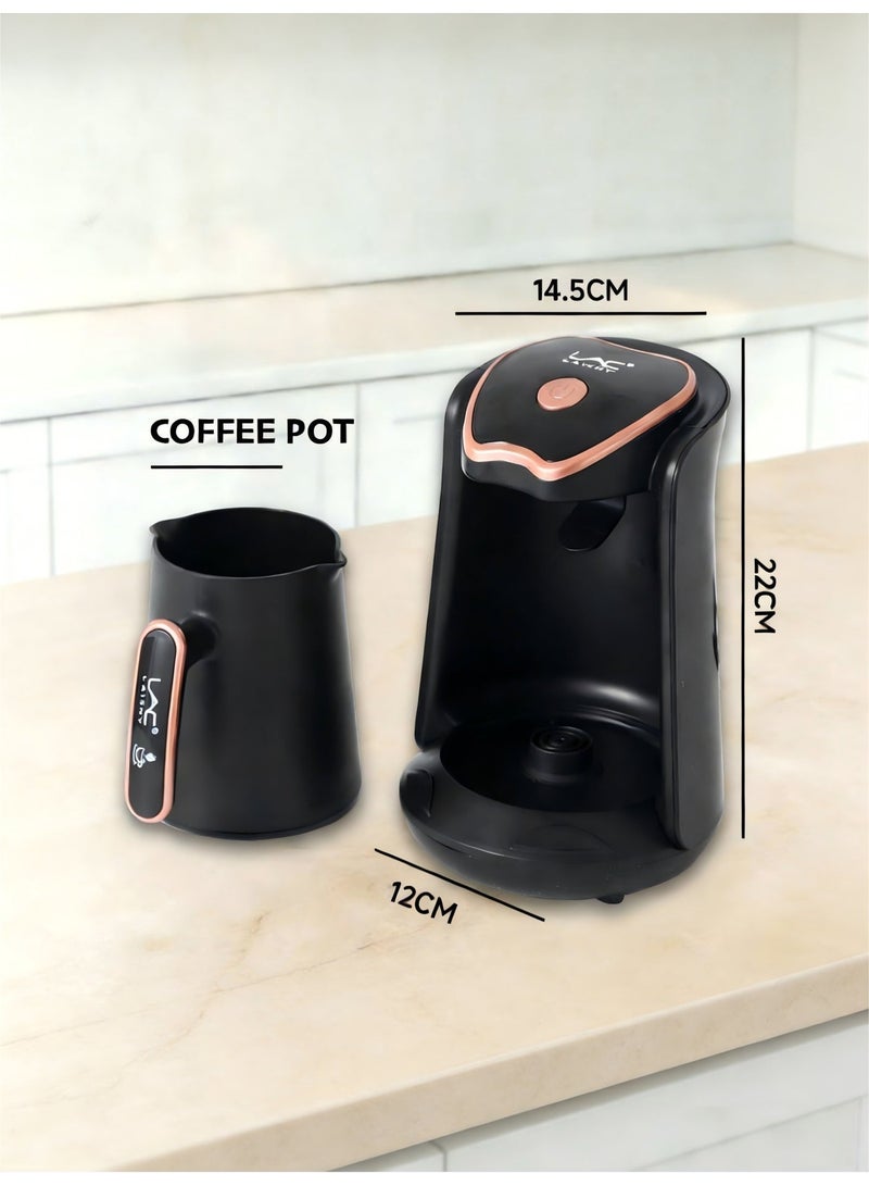 LAC LAICHY Electric Turkish & Greek Coffee Maker,500ml Capacity, 600W Electric Coffee Pot with Cook Sense Technology,Auto Shut Off,Black - Image 5